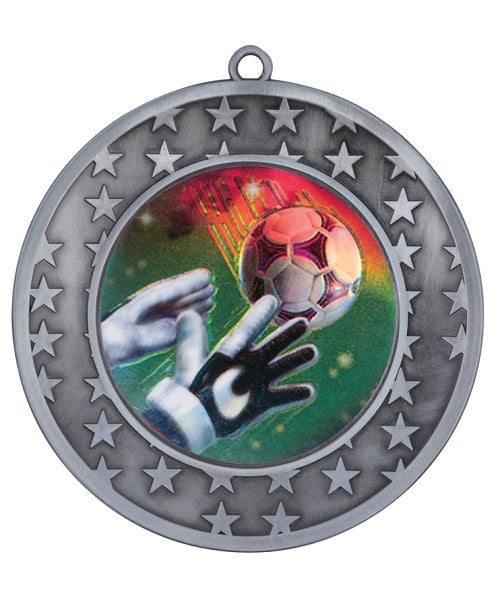 MH43373, Star Eclipse Medal 3.25" - Antique Silver image