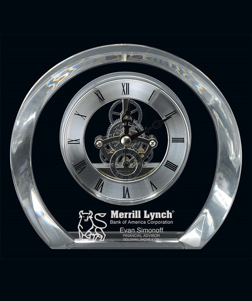 Tiffany Glass Clock (6x5.5") image 0
