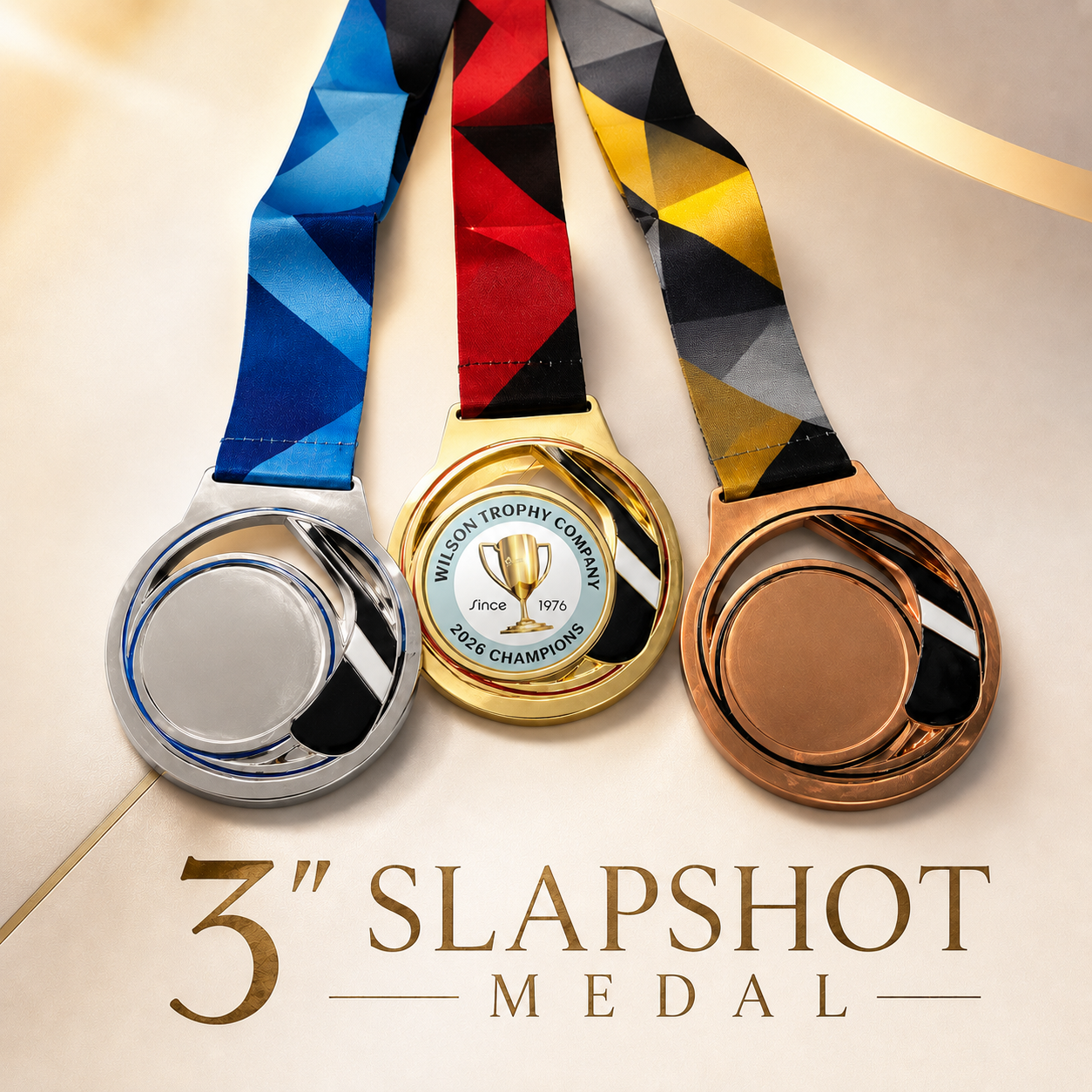 MT-78 Slapshot Medal 3"