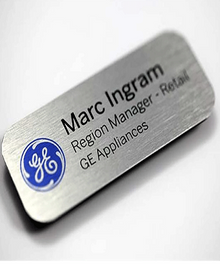 Aluminum Sublimated Name Badges, 1x3" image 1