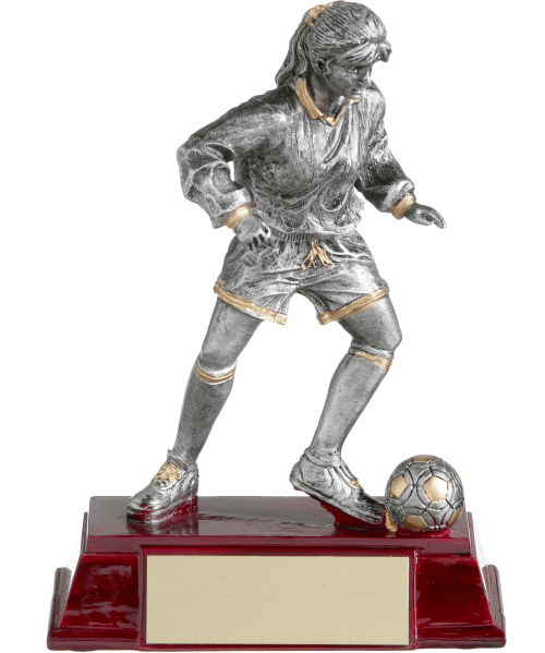 3012A-12, Silver Soccer Player (M/F) - 6" Female image