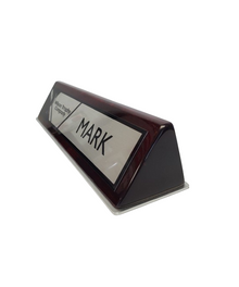 Rosewood Desk Sign 2x10" image 1