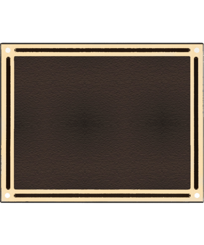 Cast Aluminum Plaques - 8x10" Brass image