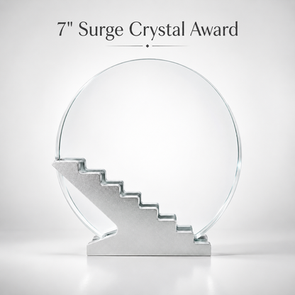 Surge Crystal Award 7"