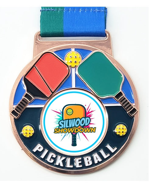 MT-76 Pickleball Medal 3" x 3mm image 2