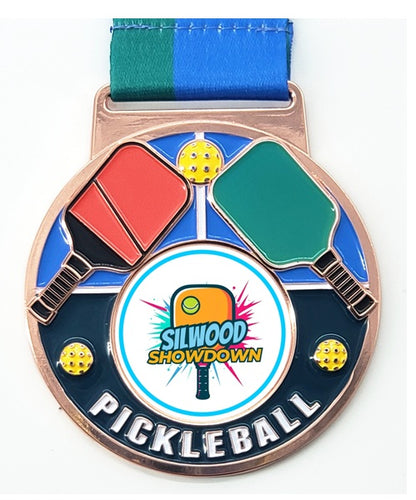 MT-76 Pickleball Medal 3" x 3mm image 2