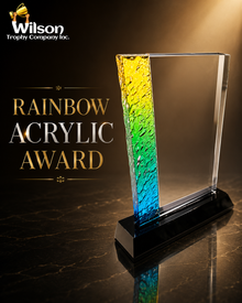 Rainbow Acrylic Award 8"
