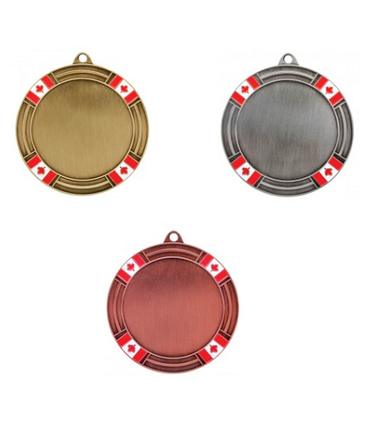 Canadian Flag Medal, 2" Holder image 0