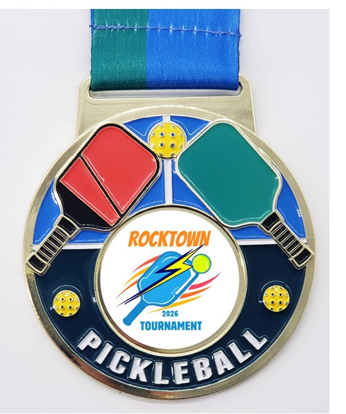 MT-76 Pickleball Medal 3" x 3mm image 1