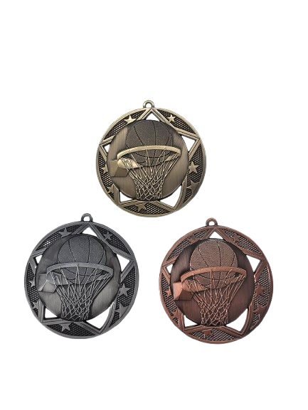 Swoosh Basketball Medal 2.75"