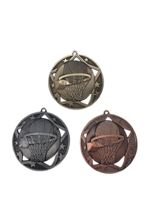 Swoosh Basketball Medal 2.75"