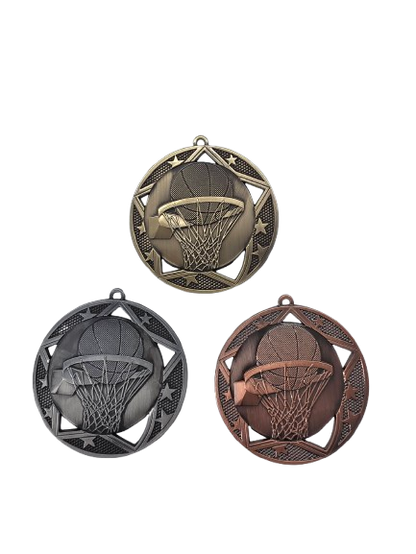 Swoosh Basketball Medal 2.75"