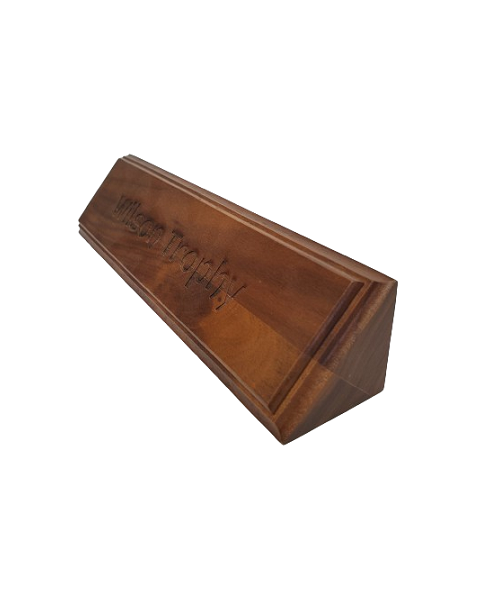 Walnut Desk Sign 2x8" image 0