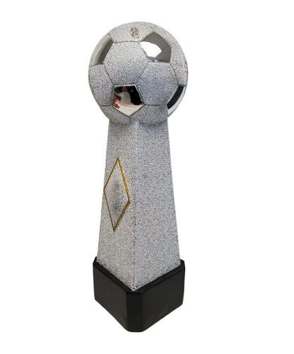 Conqueror Silver Soccer Resin (2 sizes) image 0