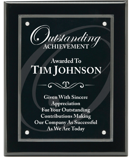 Magna Plaque (Black or Rosewood) - 8x10" Black image