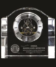 GI08509, Chello Crystal Clock 6" image 0