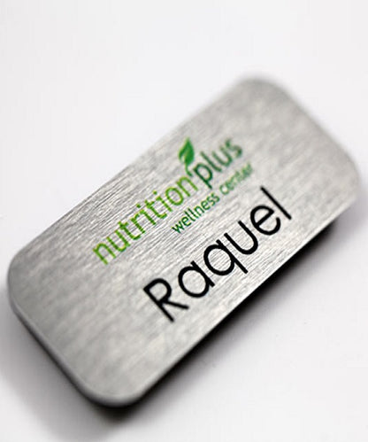 Aluminum Sublimated Name Badges, 1x3" image 2