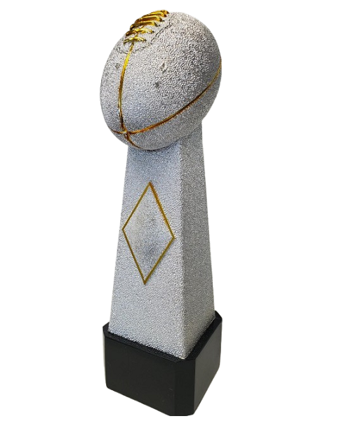 Conqueror Silver Football Resin (2 sizes) image 0