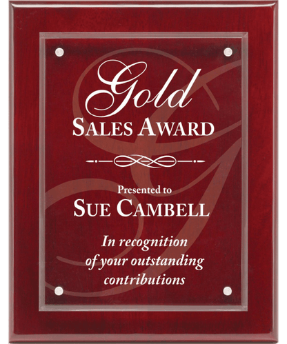 Magna Plaque (Black or Rosewood) - 8x10" Rosewood image