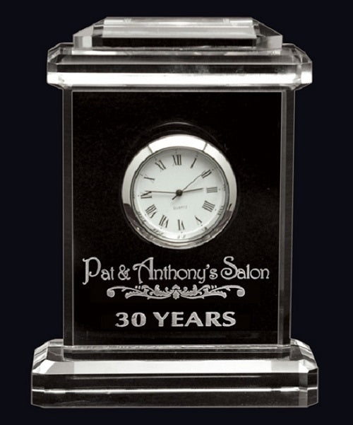 GI36107, Carriage Crystal Clock 4.75" image 0