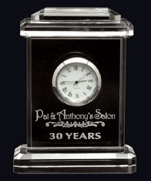 GI36107, Carriage Crystal Clock 4.75" image 0