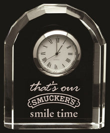 CRY03657, Citadel Crystal Clock 4.5" image 1