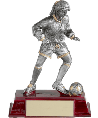 3012A-12, Silver Soccer Player (M/F) - 8" Female image