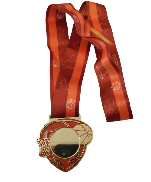 MT-70 Basketball Medallion, 3" x 4mm image 1