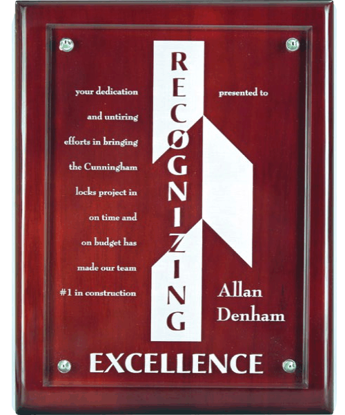 Regency Plaque (Black or Rosewood) - 7x9" Rosewood image