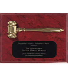 1207-12, Golden Gavel Plaque image 0