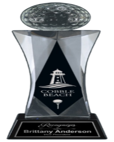 Lighthouse Golf Crystal 11"