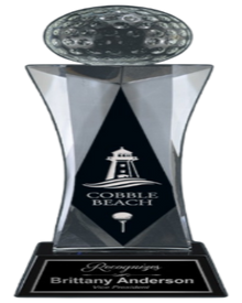 Lighthouse Golf Crystal 11"