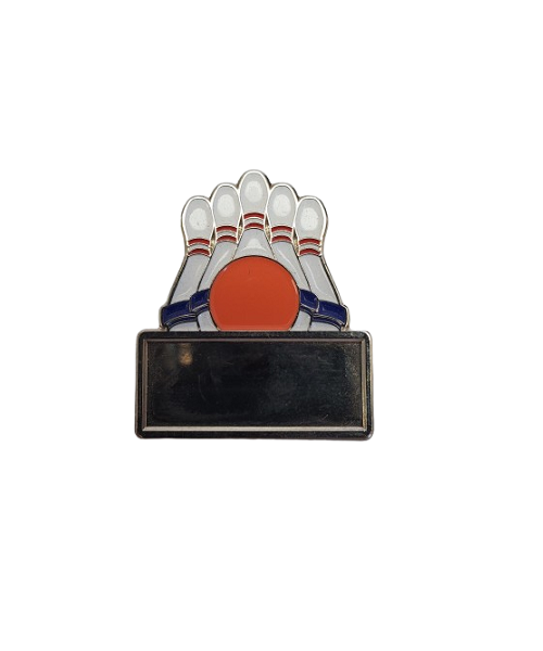 5 Pin Bowling Pins - Triumph 1" Silver Bowling 5 Pin (FP166) image