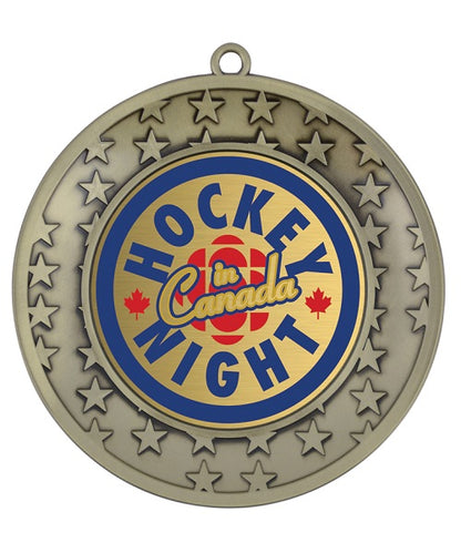 MH43373, Star Eclipse Medal 3.25" - Antique Gold image