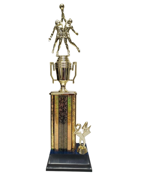Rising Basketball Trophy (blue base) image 0