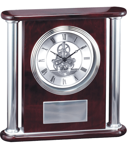 Rosewood Mantle Gear Clock image 0