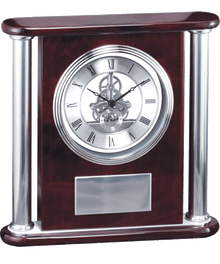 Rosewood Mantle Gear Clock image 0