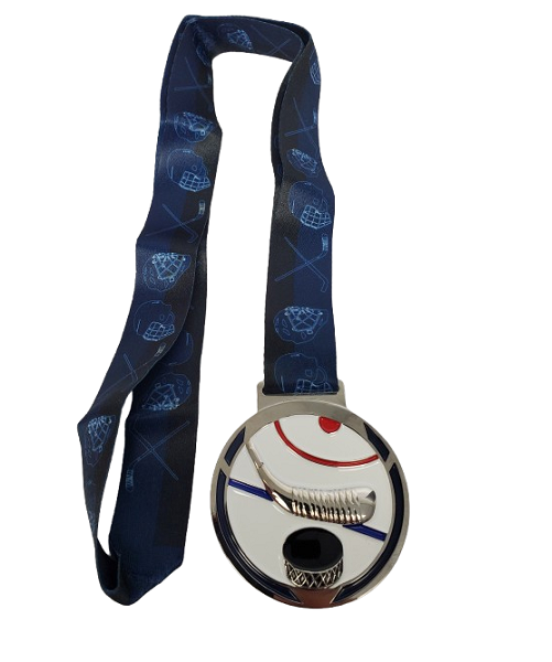 MT-74 Hockey Medal, 2.5" x 3mm image 1