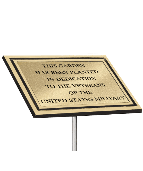 Cast Aluminum Plaques(Rod) - 8x10" Brass image
