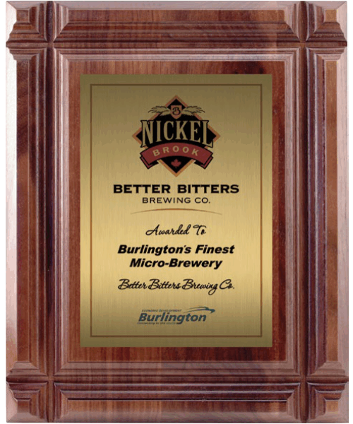 Walnut Deep Groove Plaque image 0