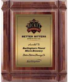 Walnut Deep Groove Plaque image 0