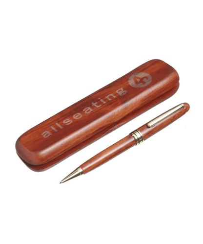 3908-12, Lasered Pen and Box (Rosewood or Maple) - Rosewood Box image
