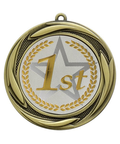 MH00020, Elite Medal 2.75" - Antique Gold image