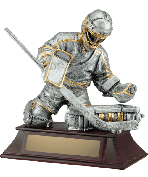 RF00014PG, Silver with Gold Goalie image 0