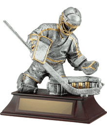 RF00014PG, Silver with Gold Goalie image 0