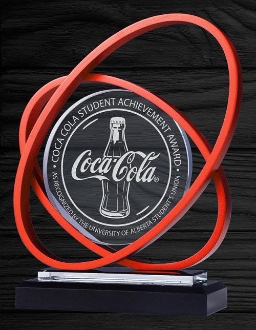 8" Saturn Glass (5 COLORS) - Red image