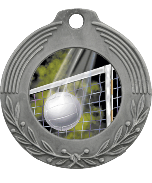 MH00017, Wreath Medals 1.75" - Antique Silver image