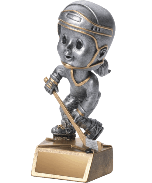 BH561, Bobble Head Hockey (M/F) - 5.75" Female image