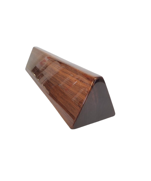 Shiny Walnut Desk Sign 2x10" image 0
