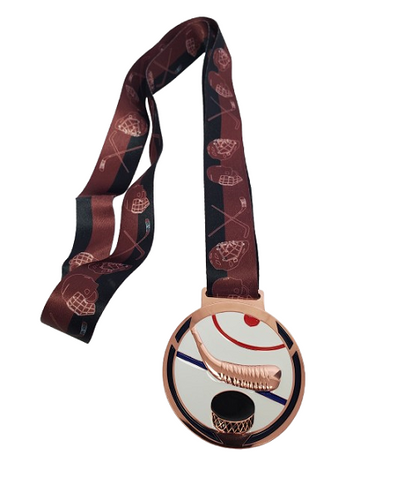 MT-74 Hockey Medal, 2.5" x 3mm image 2